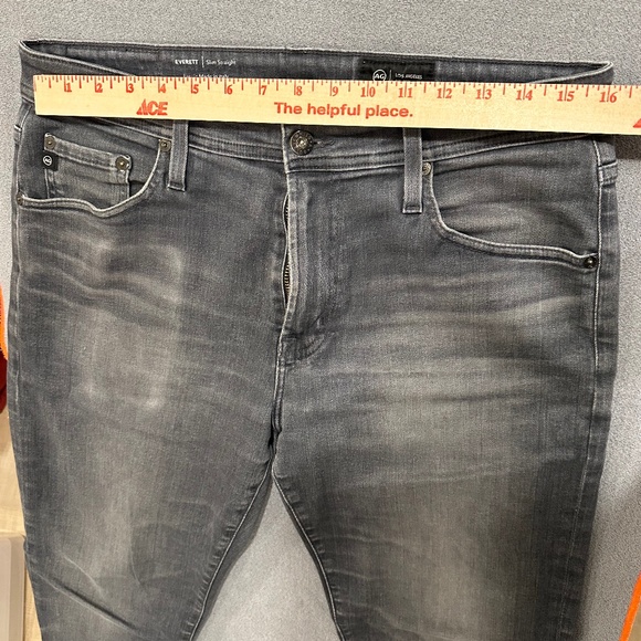 AG Everett Men's Grey Jeans Size 33 - Picture 9 of 14